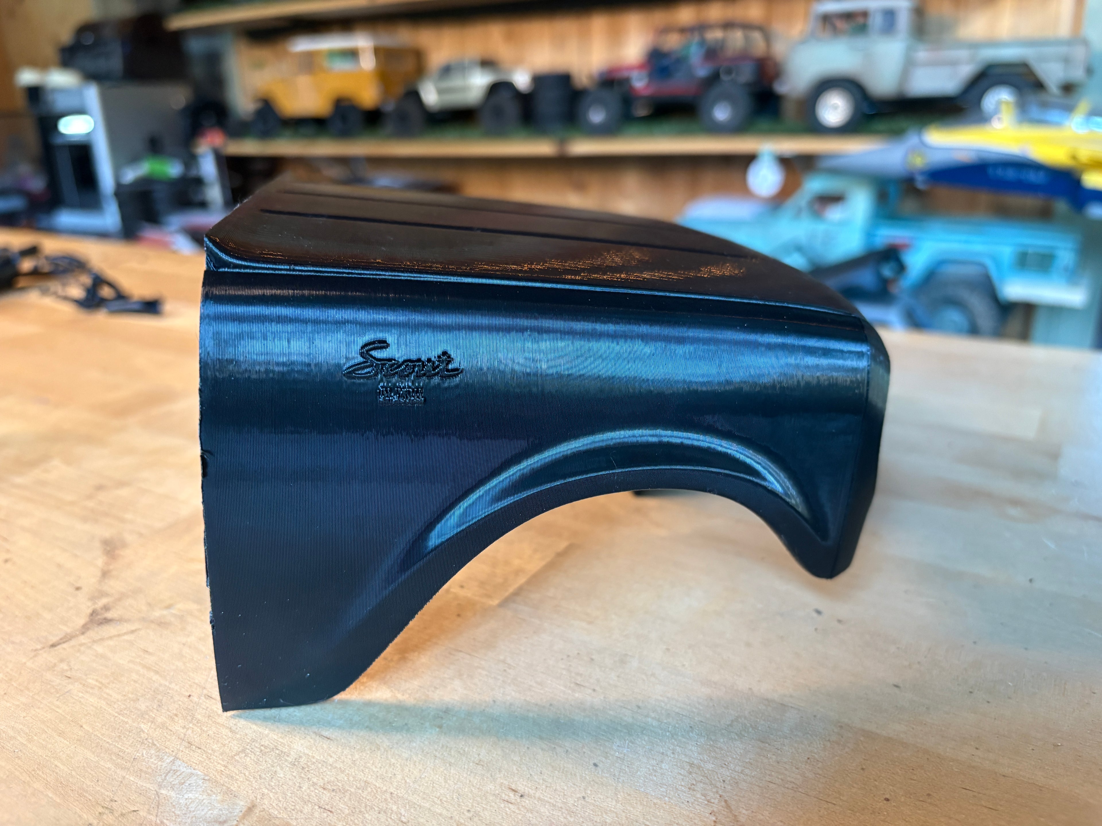 RC 3D Fab Factory 1/10 Scout Kit (Box Back) for Axial 10.3 coyote and new builders kit. For Basecamp, CJ7 and SR5 need AXI-2997 bumper mount. One week lead time