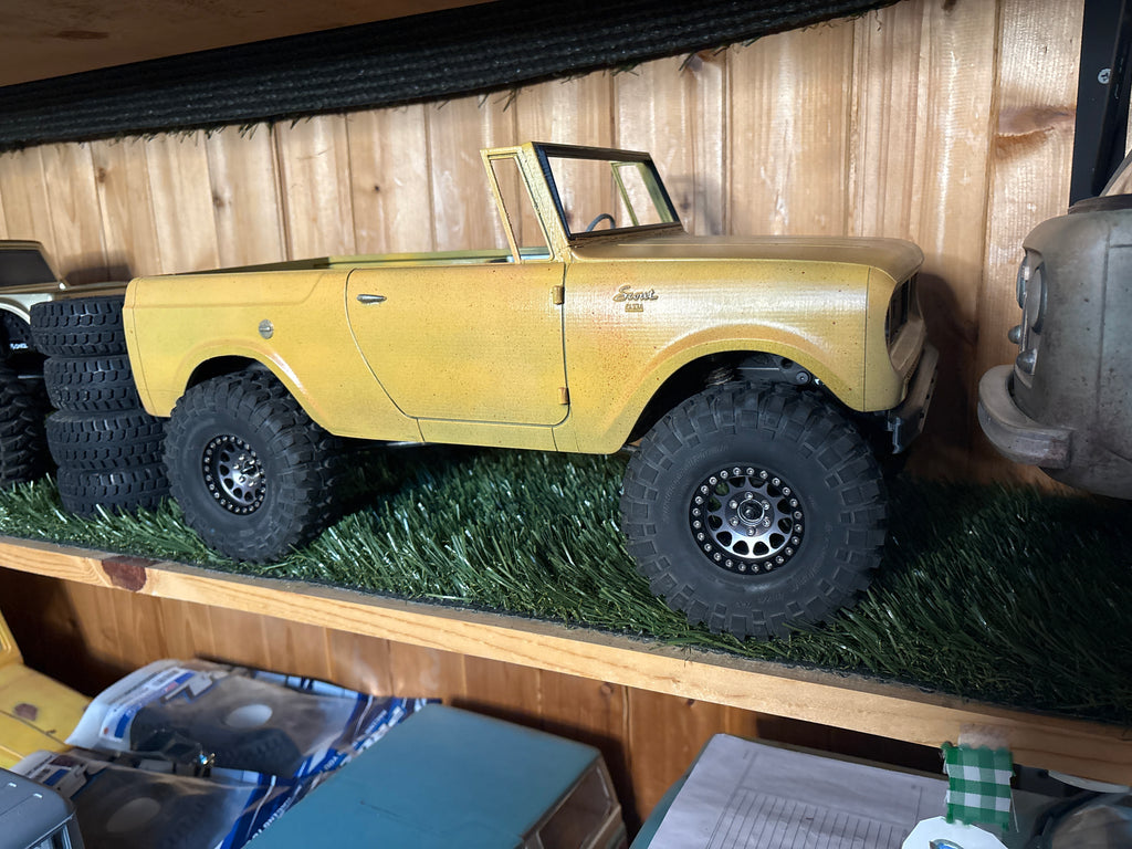 Yellow Fully Assembled pre production IH Scout for Axial 10.3