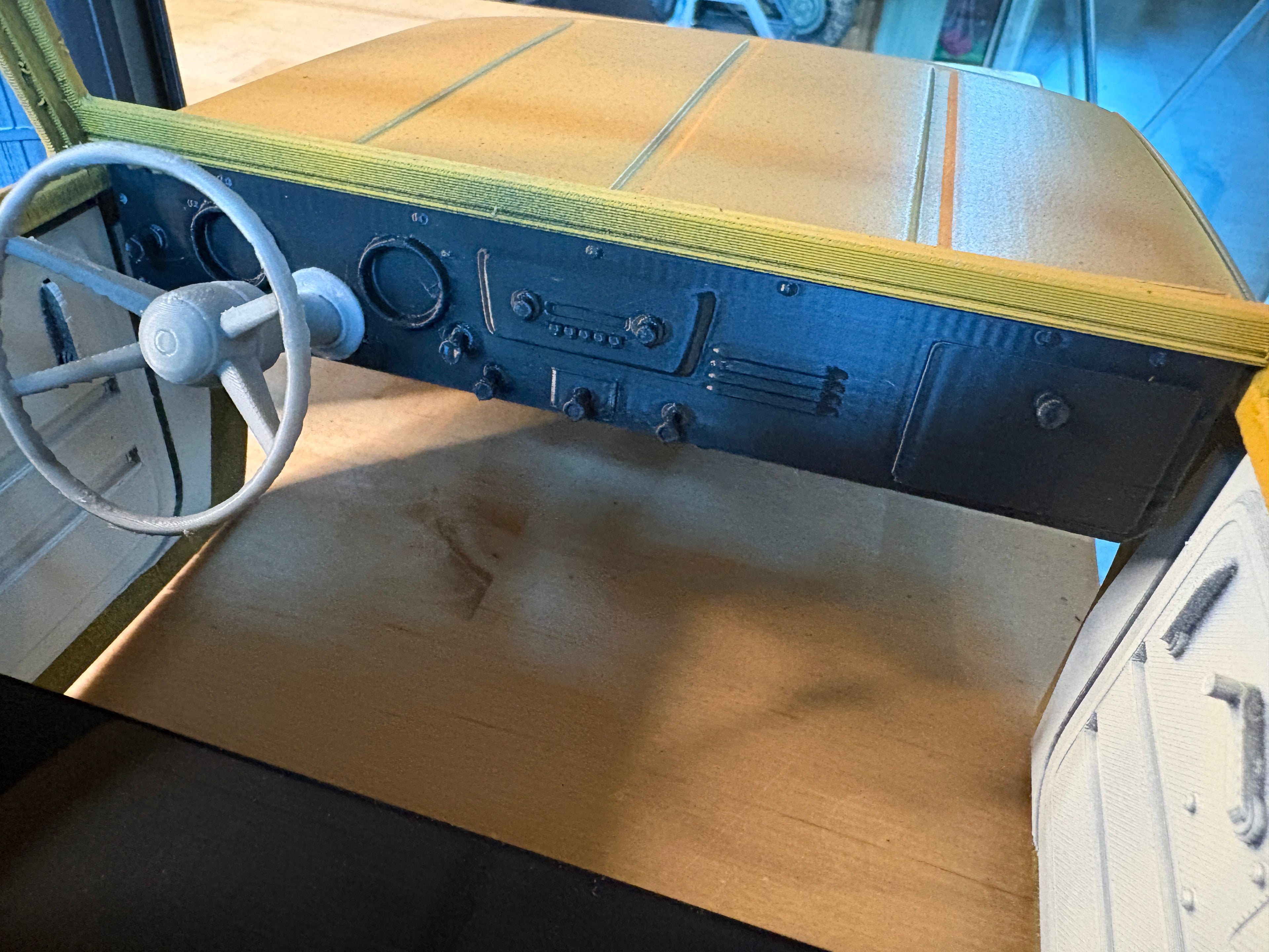 RC 3D Fab Factory 1/10 Scout Kit (Truck Top) for Axial 10.3 coyote and new builders kit. For Basecamp, CJ7 and SR5 need AXI-2997 bumper mount. One week lead time (Copy)