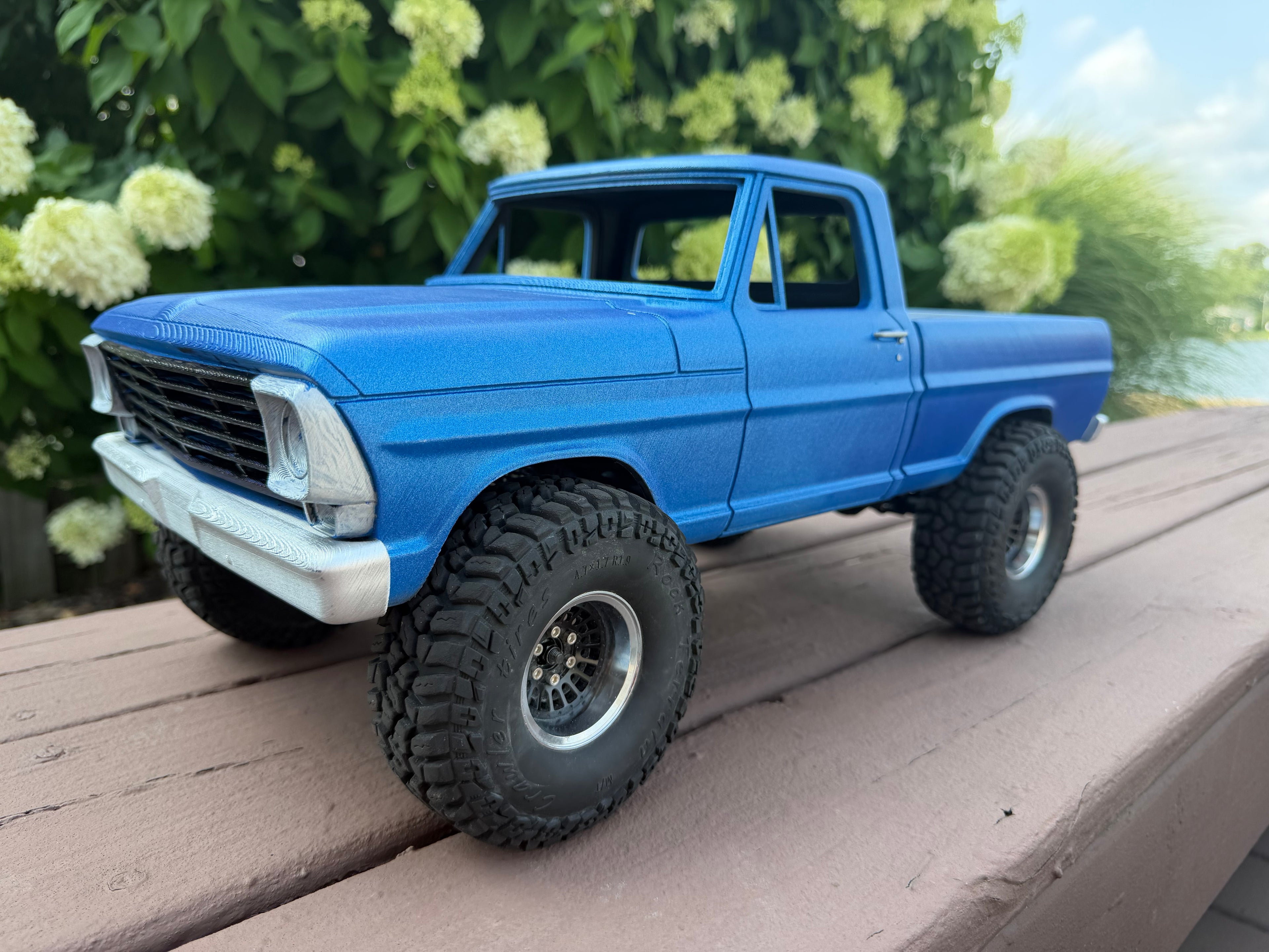 1969 Ford 250 RC 3D Fab Factory body kit fits all axial 10.3