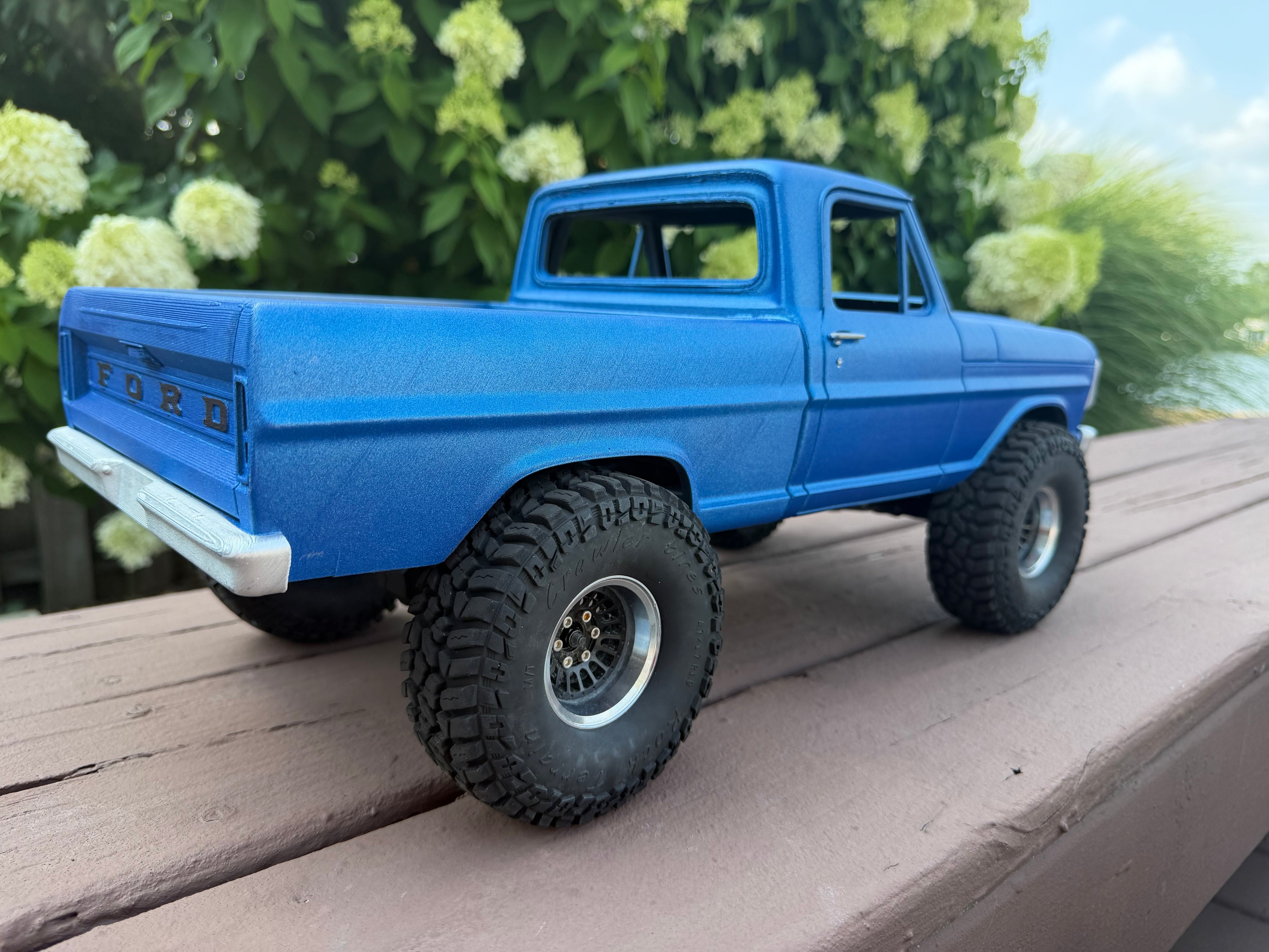 1969 Ford 250 RC 3D Fab Factory body kit fits all axial 10.3