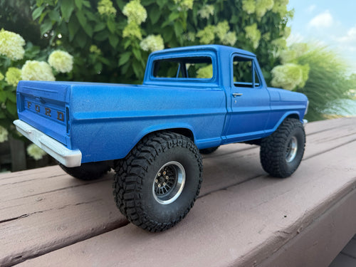 1969 Ford 250 RC 3D Fab Factory body kit fits all axial 10.3